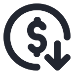 Cost reduction icon